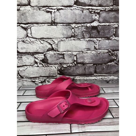 Birkenstock Gizeh Eva Pink Foam Thong Flip Flop Girls Youth Size 3M US/33EU - Picture 1 of 16